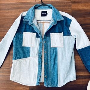 Patchwork Oversized Jean Jacket